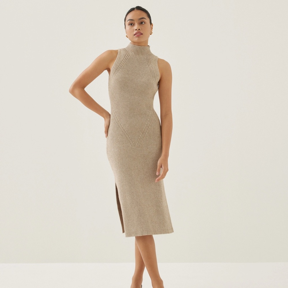 Katrin Turtleneck Midi Dress